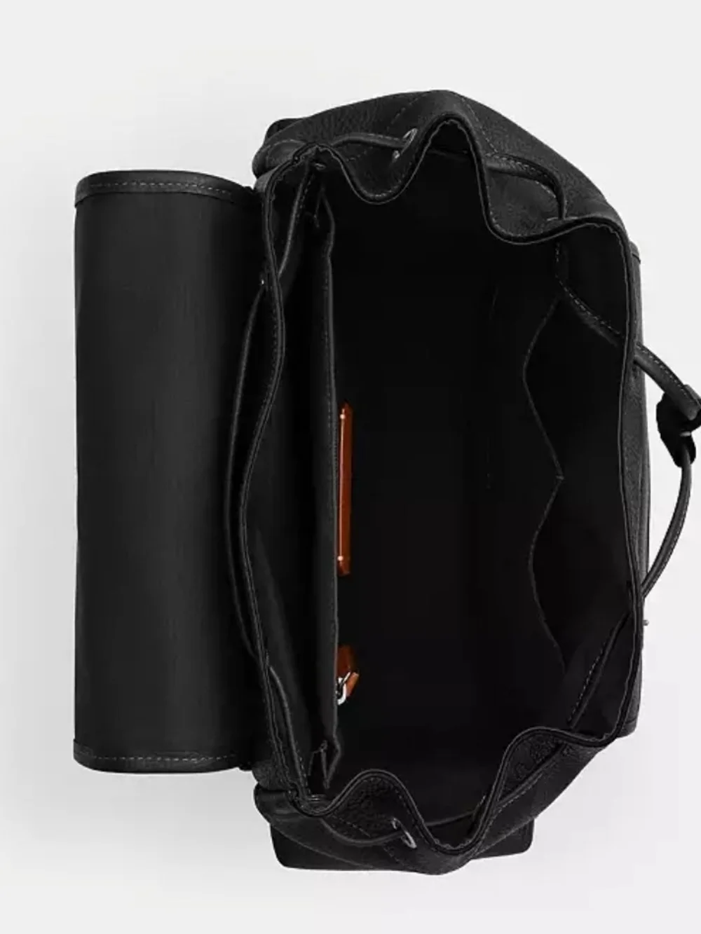 Coach Men’s Black Leather Trail Backpack